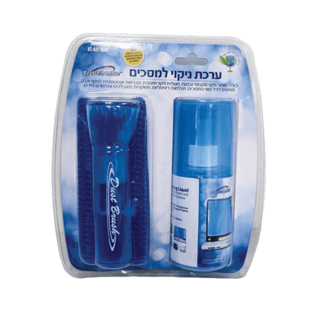 ערכת ניקוי למסכים וציוד אלקטרוני בבית ובמשרד