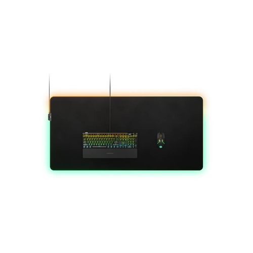 משטח לעכבר גיימינג דגם QCK PRISM 3XL STEELSERIES עם תאורה RGB - אריזת חומה