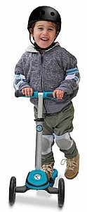 הקורקינט הראשון שלי T1 כחול עם אורות בגלגלים + תיק פאו'ץ מתנה סמארט טרייק Smart Trike