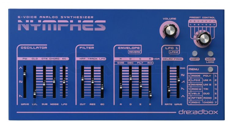 סינטיסייזר פוליפוני Dreadbox NYMPHES