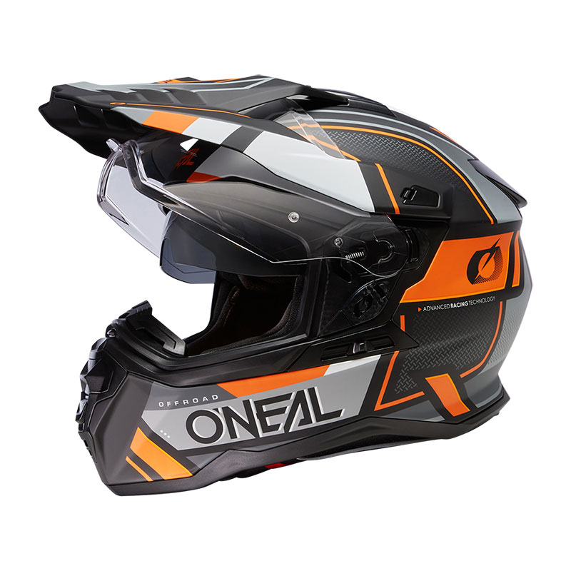 קסדת שטח/כביש שחור כתום - ONEAL D-SRS SQUARE BLACK ORANGE