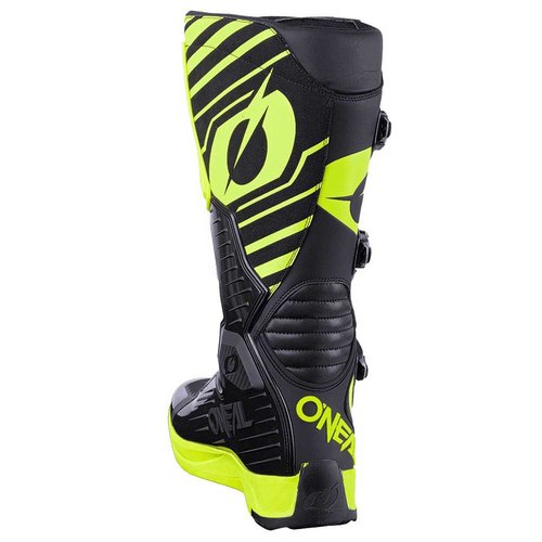 מגף רכיבה ONEAL RMX BOOTS שחור/צהוב מקצועי לשטח עם הגנה מחוזקת לקרסול, 4 אבזמי מתכת מיקרומטריים וסוליית גומי עם אחיזה גבוהה