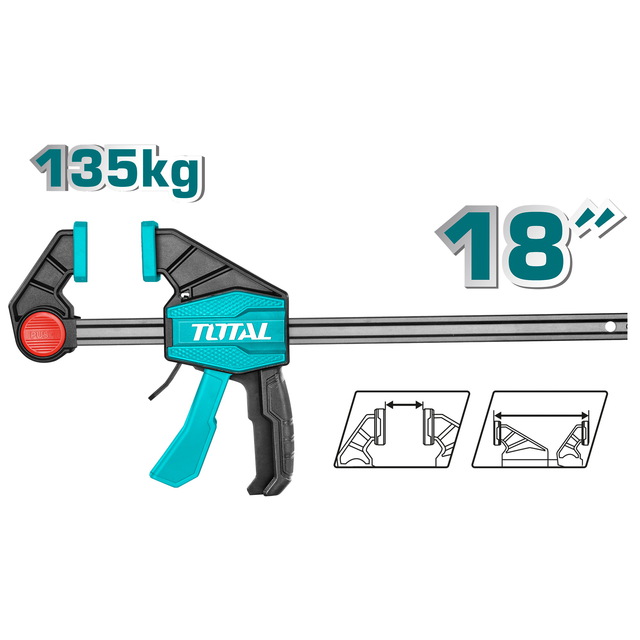 קליבה מהירה יד אחת 18" 80×450 מ"מ