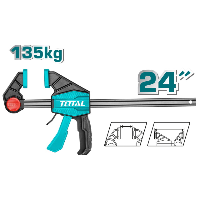 קליבה מהירה יד אחת 24" 80×600 מ"מ