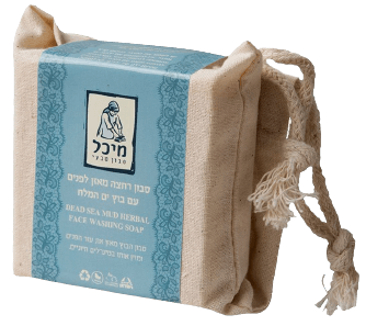 סבון מוצק מאזן לפנים עם בוץ ים המלח | סבון מיכל