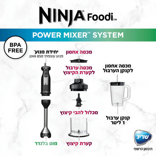 ‏בלנדר מוט Ninja CI105 נינג'ה