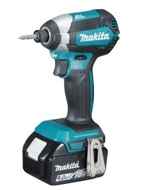 מברגת אימפקט נטענת 18V בראשלס + 2 סוללות 4 אמפר MAKITA DTD153RME BL