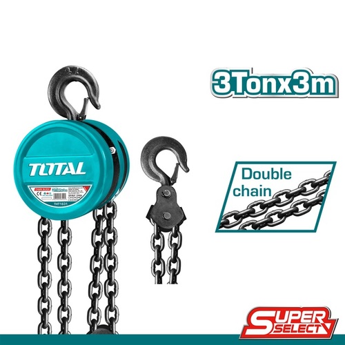 כננת הרמה לשרשרת 3 מטר 3 טון 22.5 ק