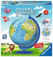 פאזל כדור תלת מימד 180 חלקים – כדור הארץ מבית Ravensburger