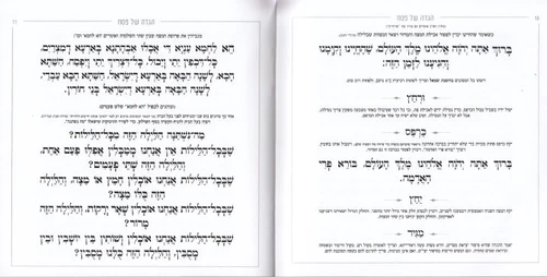 הגדה של פסח- דגם מעוין לבן (L)