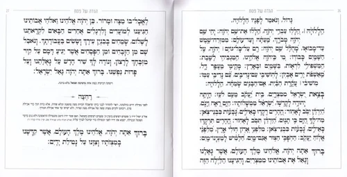 הגדה של פסח- דגם מעוין לבן (L)
