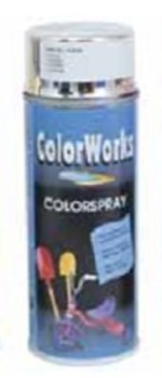 ספריי צבע ColorWorks- כסף מבריק