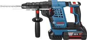פטישון נטען + 3 סוללות 4 אמפר BOSCH GBH 36-VF