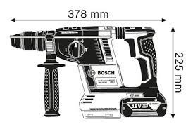 פטישון נטען 18V + ערכת שאיבה ו- 2 סוללות 5.5 אמפר - GBH 18V-26F