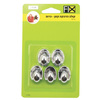 קולב הדבקה אובאלי קטן כרום - 5 יח' באריזה 17750 FIX פיקס