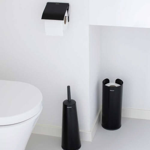 מתקן לנייר טואלט, שחור מט Brabantia