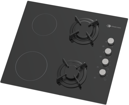 כיריים משולבת גז וקרמי SCHAUB LORENZ דגם V6008