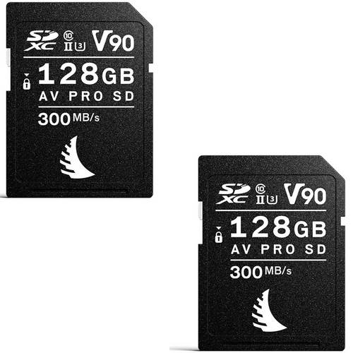 זוג כרטיסי זיכרון Angelbird 128GB V90