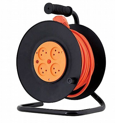 תוף כבל מאריך 20 מטר 4 שקעים 3*1.5  Semicom Switch דגם HYCR20