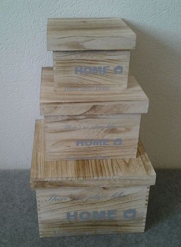 שלושיית ארגזים עם מכסה  home