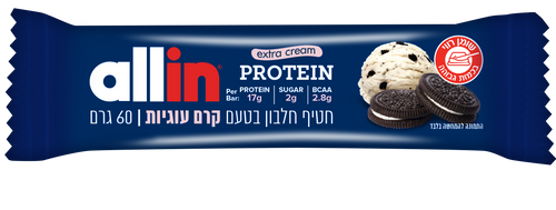 חטיף חלבון קרם עוגיות allin