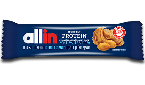 חטיף חלבון חמאת בוטנים allin