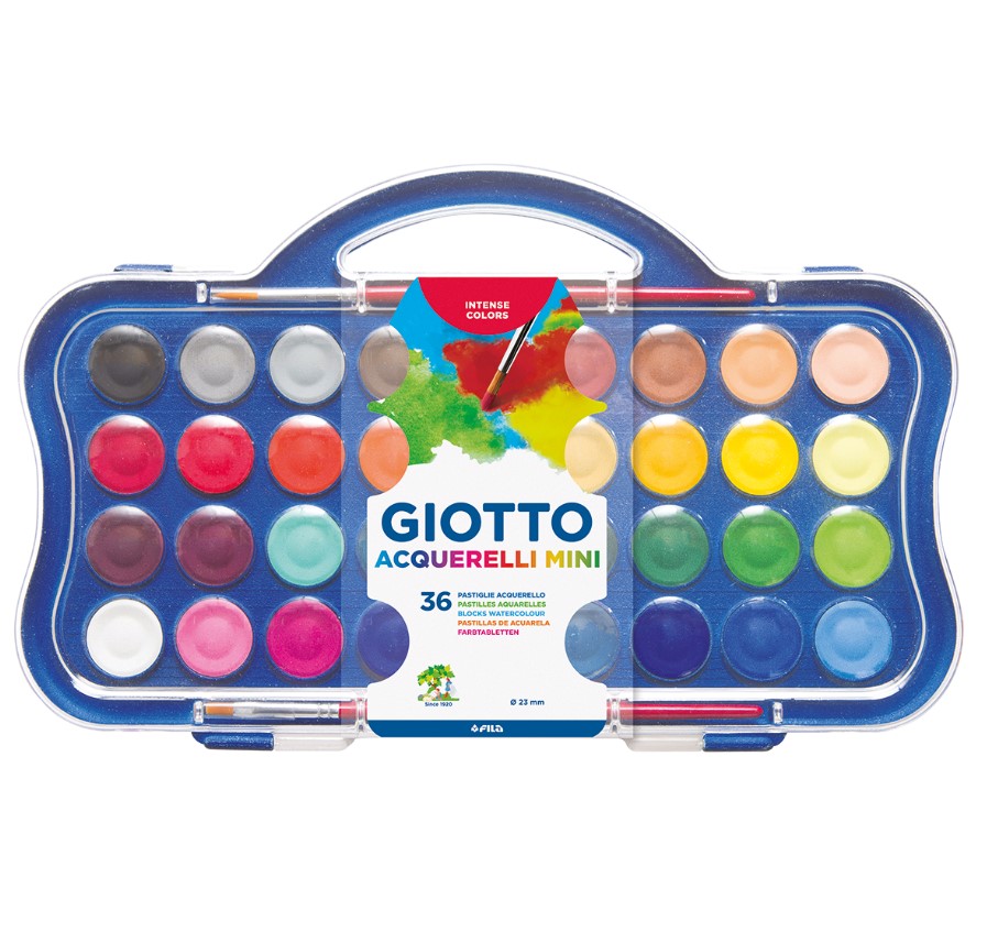 36 צבעי מים איכותיים לילדים GIOTTO