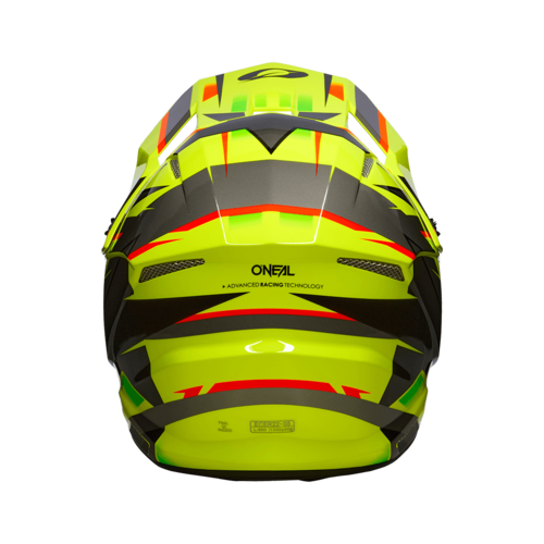 קסדת שטח ONEAL 3SRS RIDE V.23 בצבע צהוב ושחור עם מעטפת ABS, מערכת אוורור מתקדמת, בטנה נשלפת ואבזם כפול D. תואמת תקן ECE 22.05 למקסימום בטיחות ברכיבה בשטח