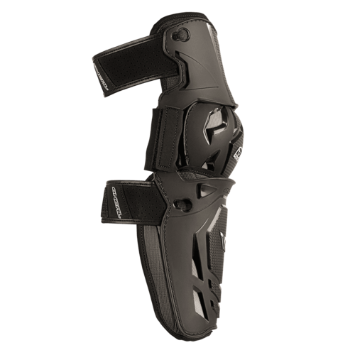 מגני ברכיים ONEAL TYRANT MX KNEE GUARD שחור עם מערכת מפרקים כפולה, רצועות אלסטיות ומחברי QR, מק
