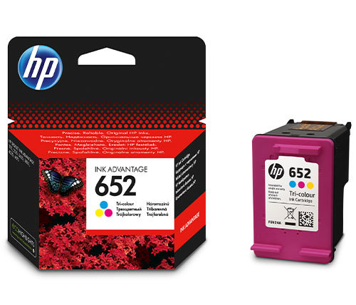 ראש דיו צבעוני מקורי HP 652 F6V24AE