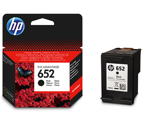   ראש דיו שחור מקורי HP 652 F6V25AE