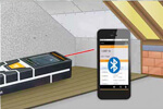 מד טווח לייזר 40 מטר עם מסך מגע וקישורית Bluetooth