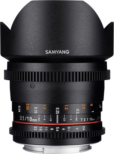 עדשה Samyang 10mm T3.1ED AS NCS CS VDSLR לניקון