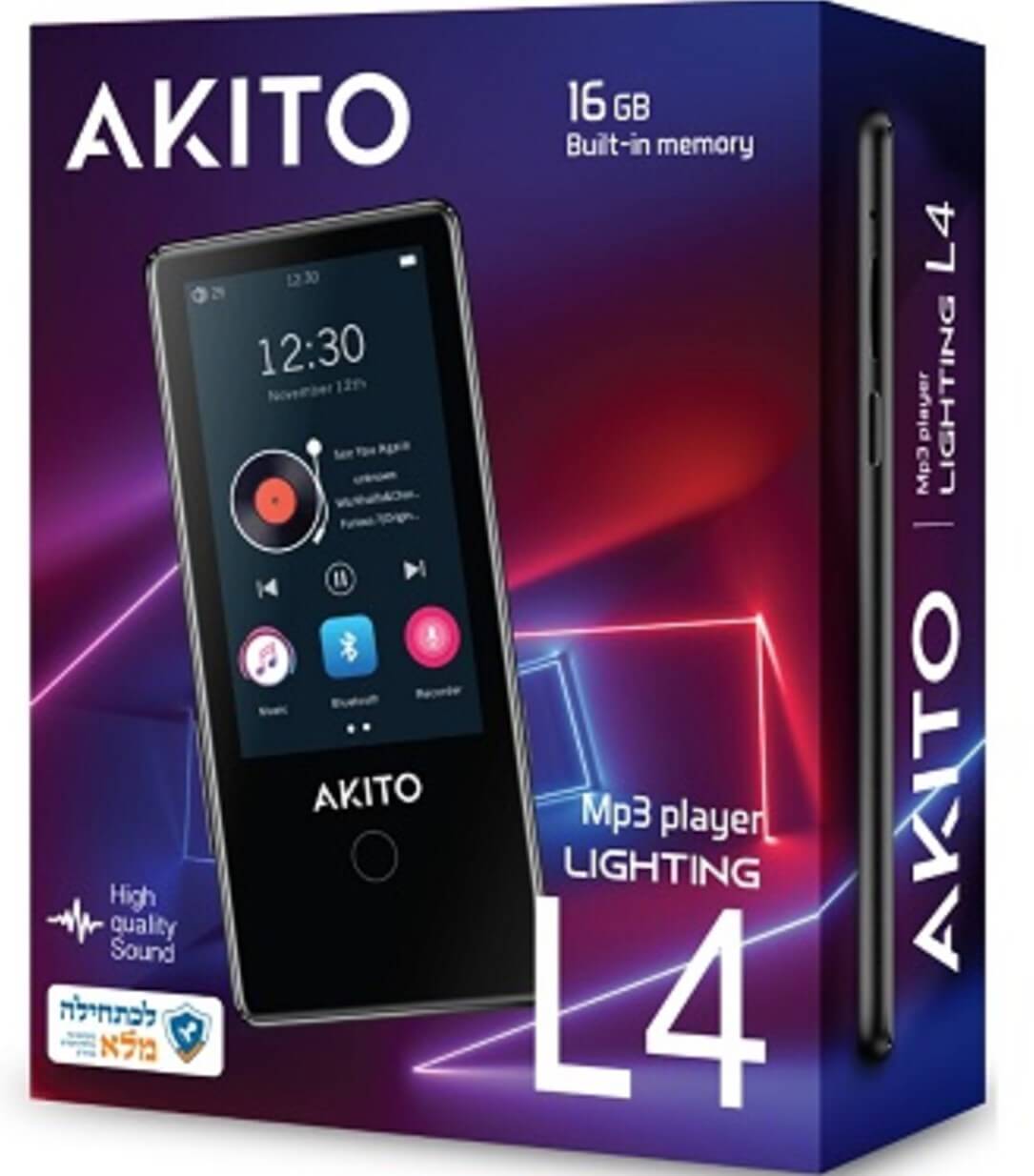 נגן MP3 אקיטו AKITO L4 | 16 GB L4