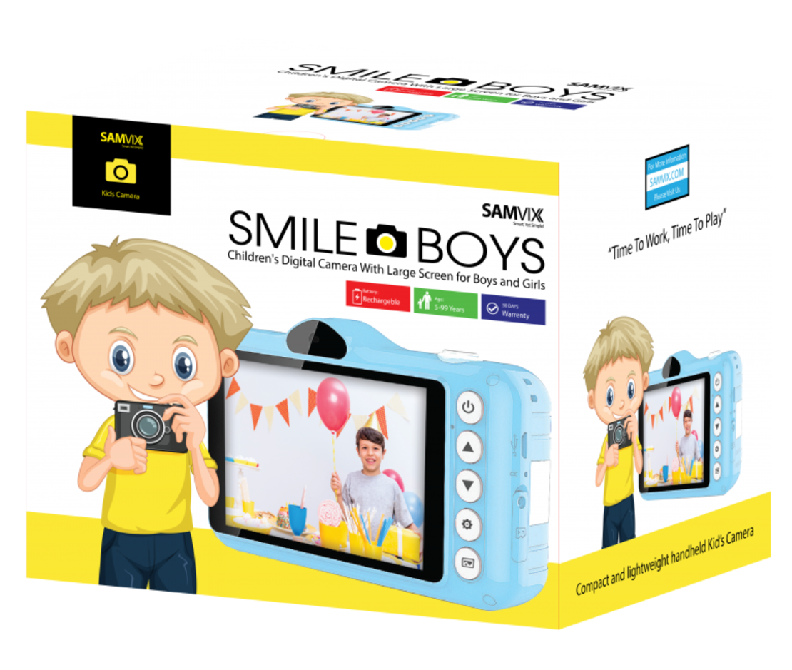 מצלמת ילדים סמייל בויז סאמויקס SMILEBOYS SAMVIX