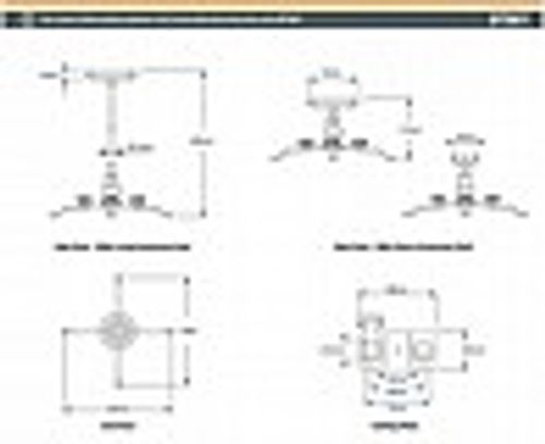 מתקן תקרה למקרן דגם:B-TECH BT881