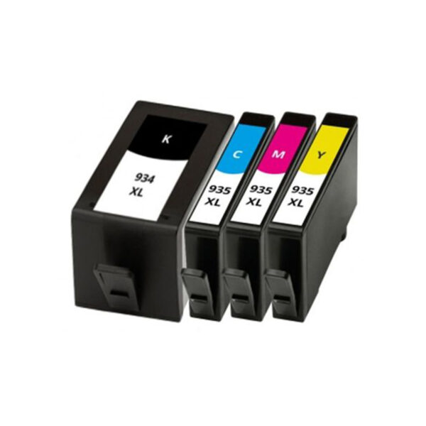 סט 4 ראשי דיו תואם HP 935XL