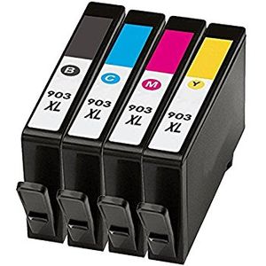 סט 4 ראשי דיו תואם HP 903XL