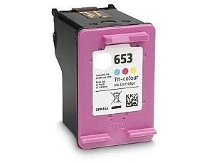 ראש דיו צבעוני חליפי גדול HP 653XL