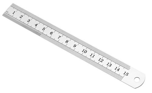 סרגל מתכת 15 ס"מ