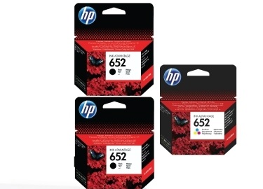 סט זוג ראש דיו תואם + שחור נוסף! HP 652XL