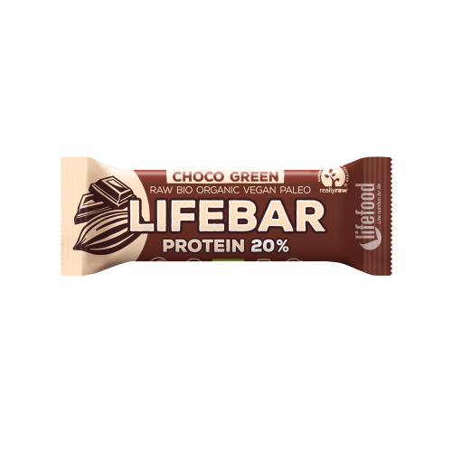 חטיף חלבון שוקולד וספירולינה LIFEBAR