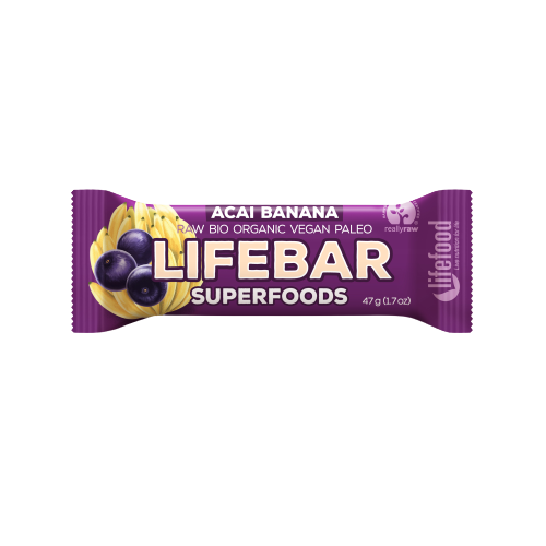 חטיף סופרפוד אסאי בננה LIFEBAR