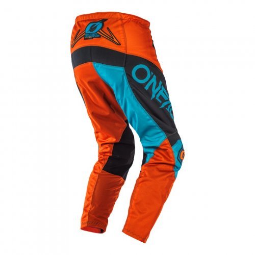 חליפת רכיבה ילדים ONEAL YOUTH ELEMENT FACTOR V.22 בצבע כחול כתום עם הגנות מתקדמות, חומרים נושמים וגרפיקה עמידה לרכיבה בטוחה ונוחה