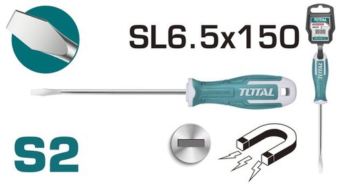 מברג חריץ SL 6.5×150 מ