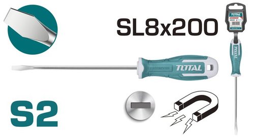 מברג חריץ SL 8×200 מ