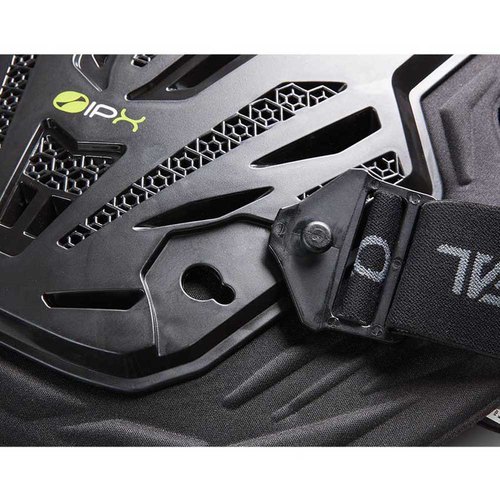 מגן גוף אוניל שחור ONEAL SPLIT CHEST PROTECTOR PRO עם פלסטיק מוזרק עמיד, ריפוד ביו-קצף מתקדם וחלקים נשלפים להגנה מקסימלית ברכיבה