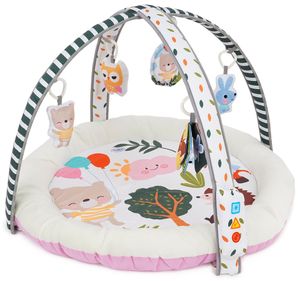 משטח פעילות חיות וחיוכים עם 4 מצבי פעילות וקשת מנגנת ומאירה - ורוד