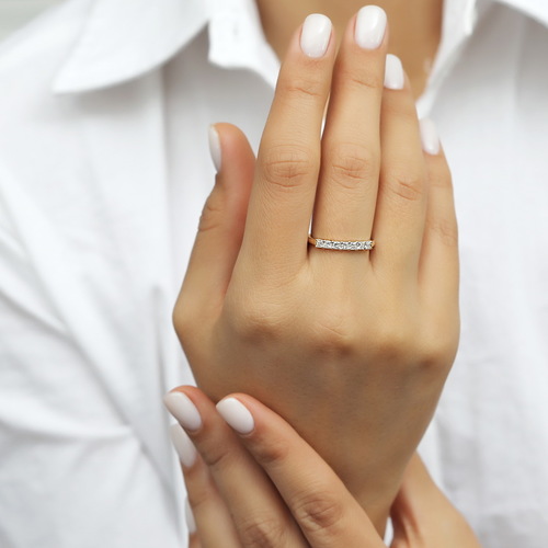 טבעת  יהלומים פרינסס 0.49ct מקולקציית 