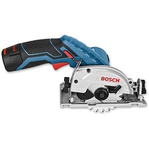 מסור עגול נטען "3.5 + 2 סוללות 2 אמפר BOSCH GKS 12V-LI 